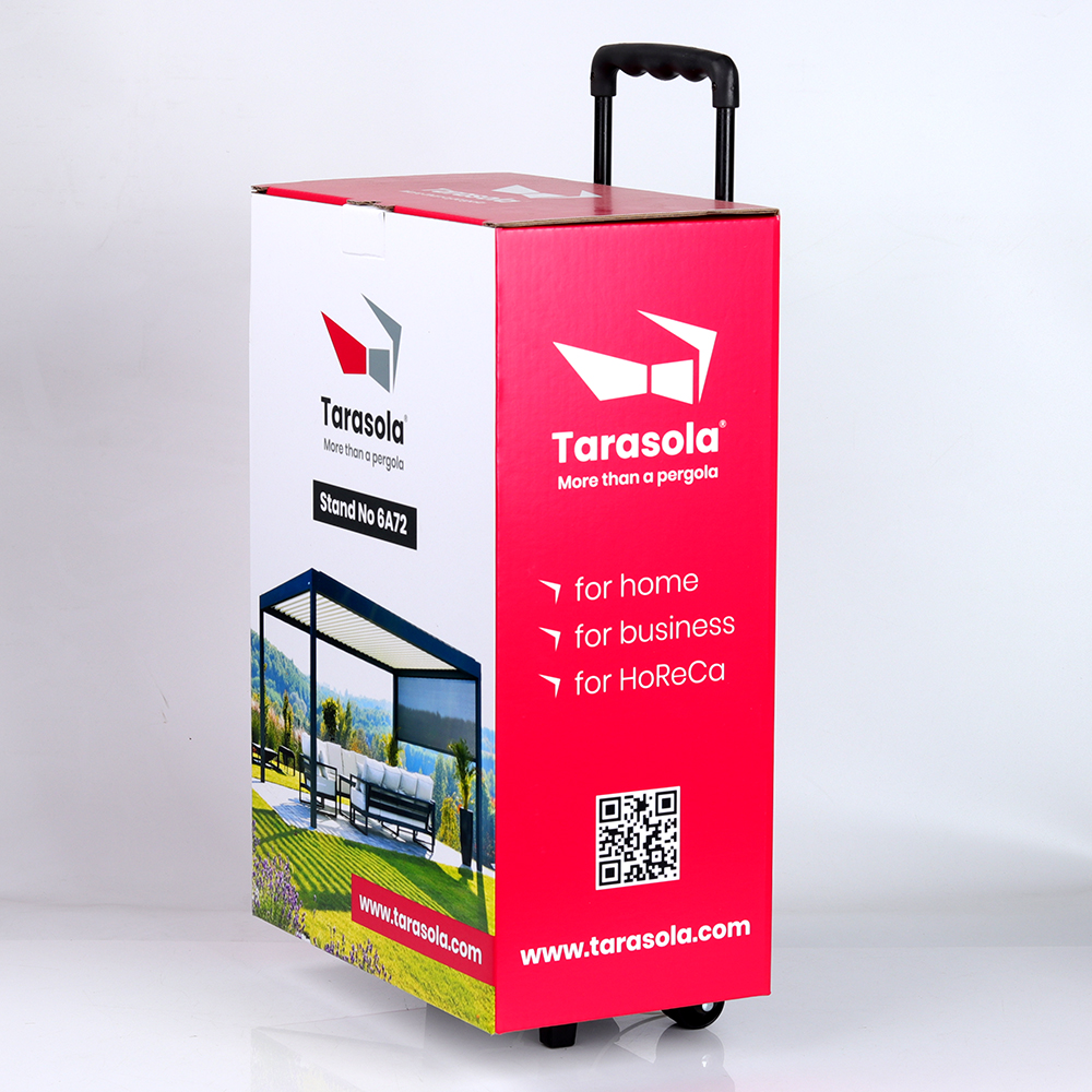 展会博览会专用广告利器纸板拉杆箱