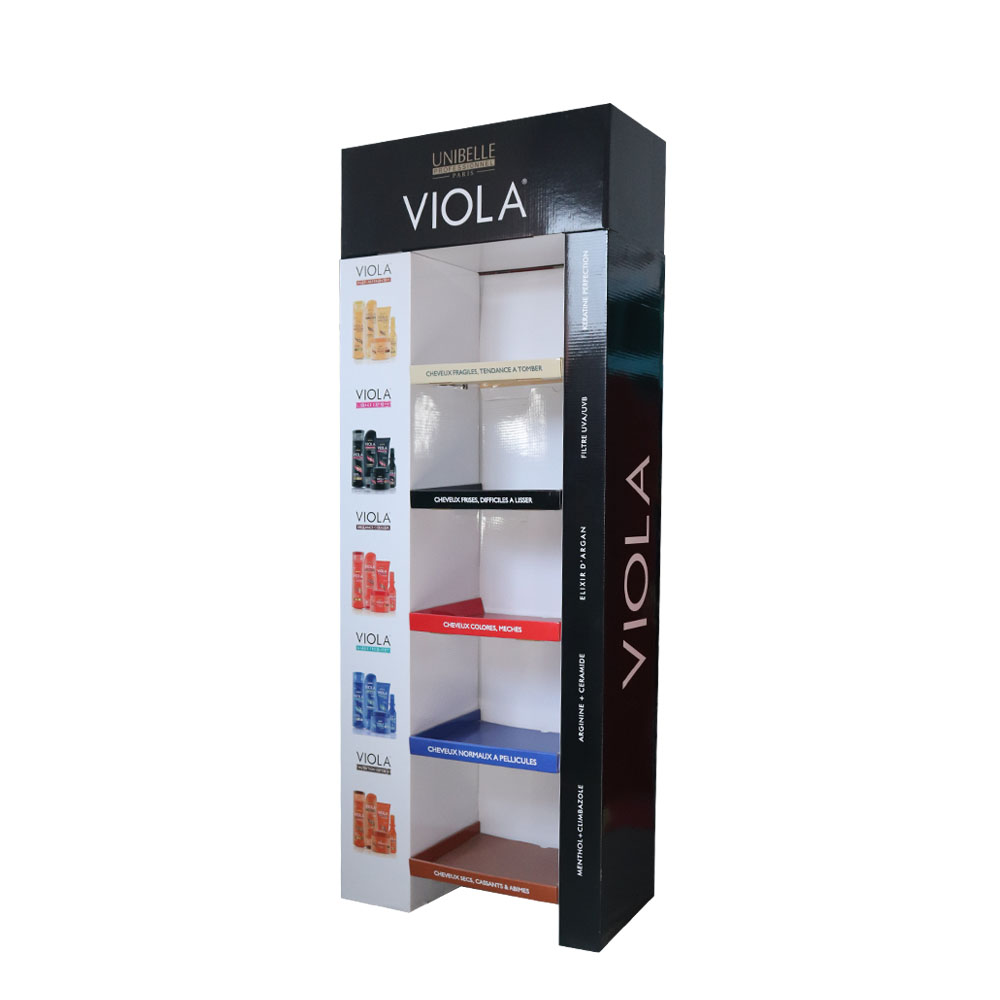 美妆店化妆品护肤品层式纸展架定制印刷