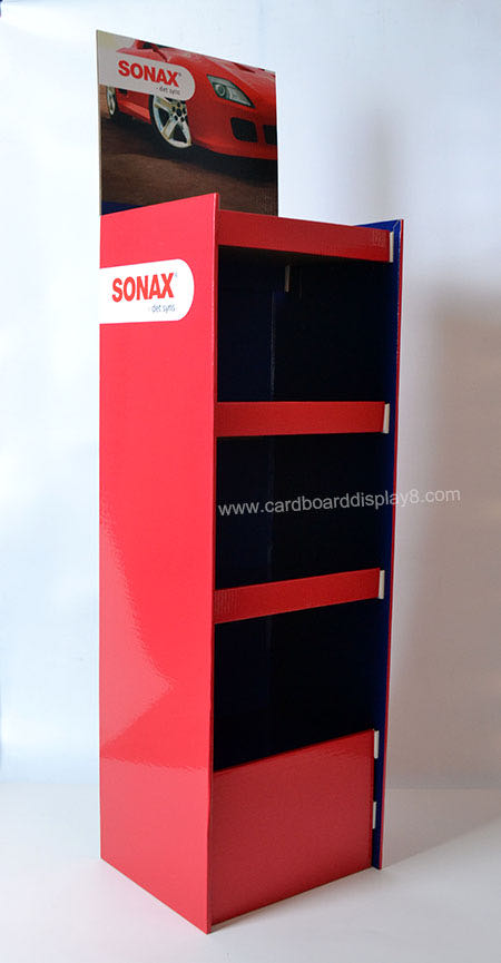 彩色卡通玩具纸展示架汽车模型摆放纸货架定制 彩色卡通玩具纸展示架汽车模型摆放纸货架定制