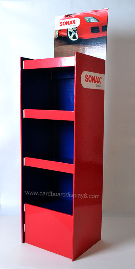 彩色卡通玩具纸展示架汽车模型摆放纸货架定制 彩色卡通玩具纸展示架汽车模型摆放纸货架定制