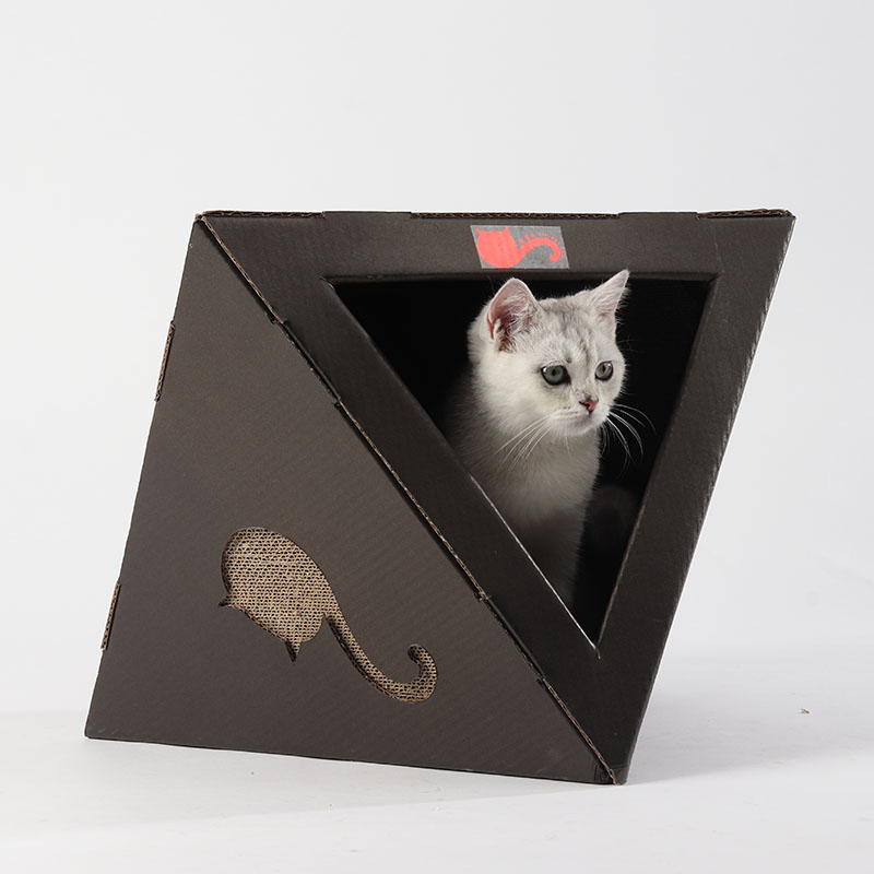 深圳工厂定制各种高质量纸板猫窝猫屋猫爬架