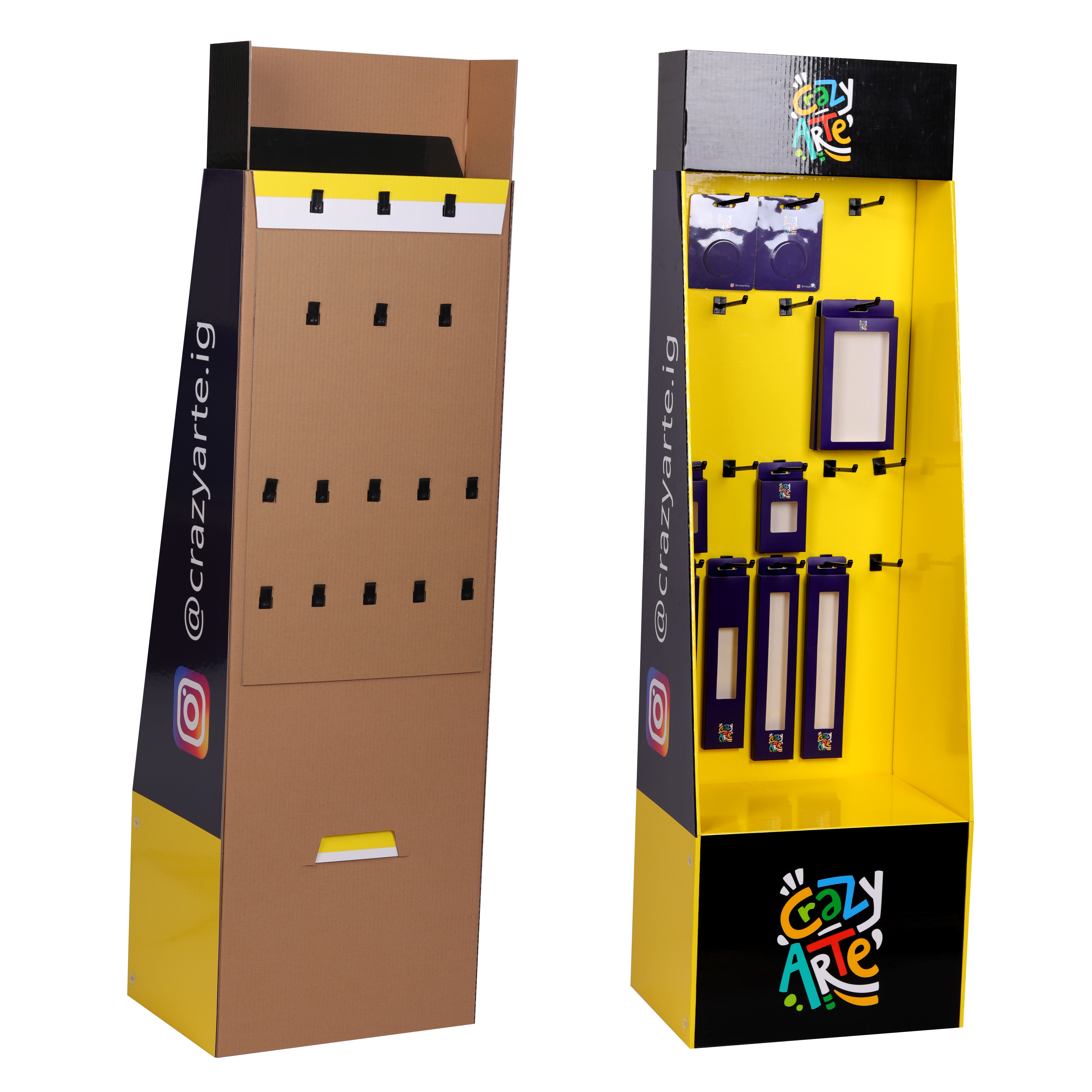 工厂直供数据线挂钩式纸展示架3C配件纸展示架