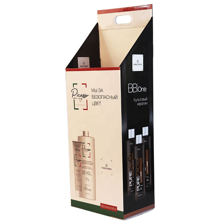 定制展会化妆品广告宣传瓦楞纸拉杆箱带轮子