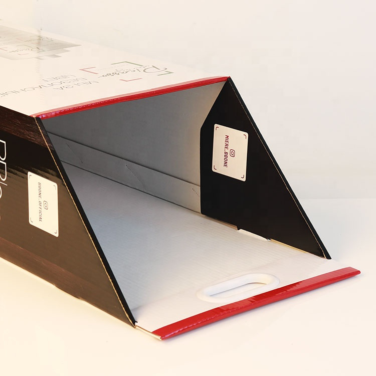 定制展会化妆品广告宣传瓦楞纸拉杆箱带轮子