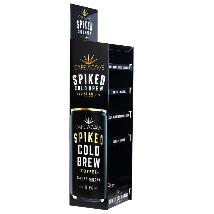 咖啡罐头啤酒饮料展示架纸板陈列架 咖啡罐头啤酒饮料展示架纸板陈列架