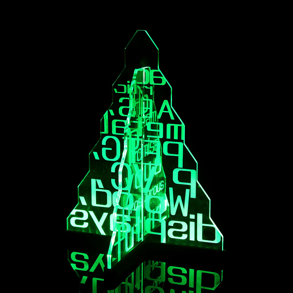 桌面发光亚克力广告架展示架定制