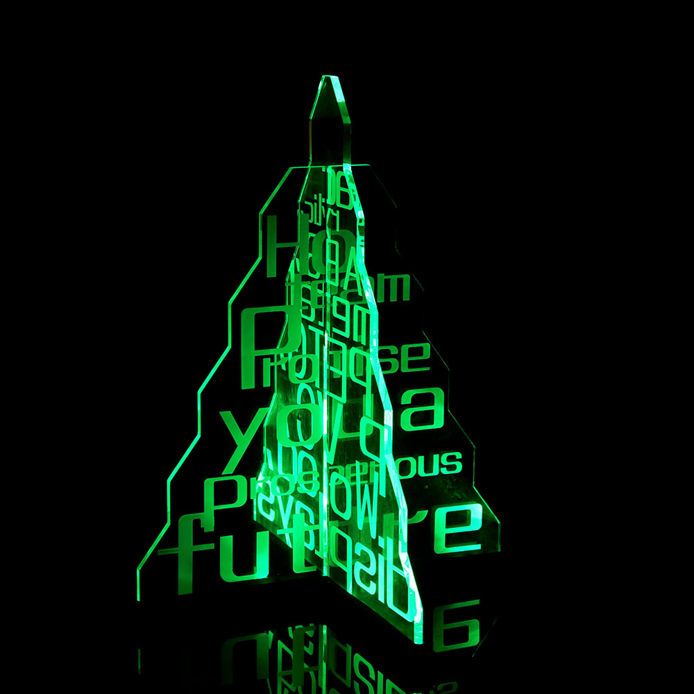 桌面发光亚克力广告架展示架定制