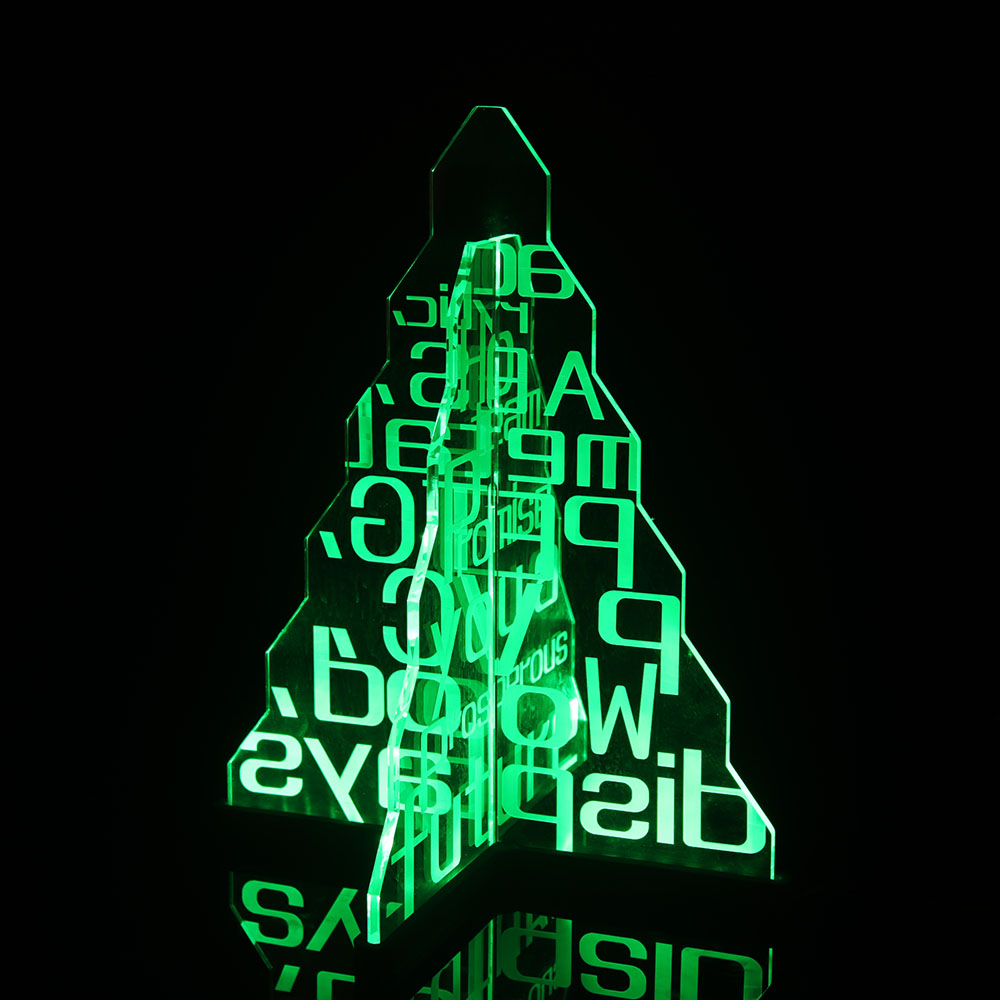 桌面发光亚克力广告架展示架定制