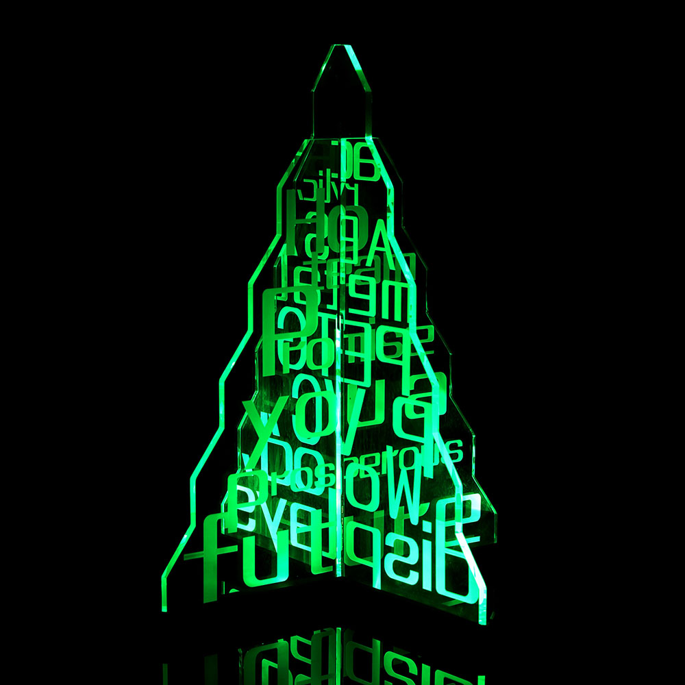 桌面发光亚克力广告架展示架定制