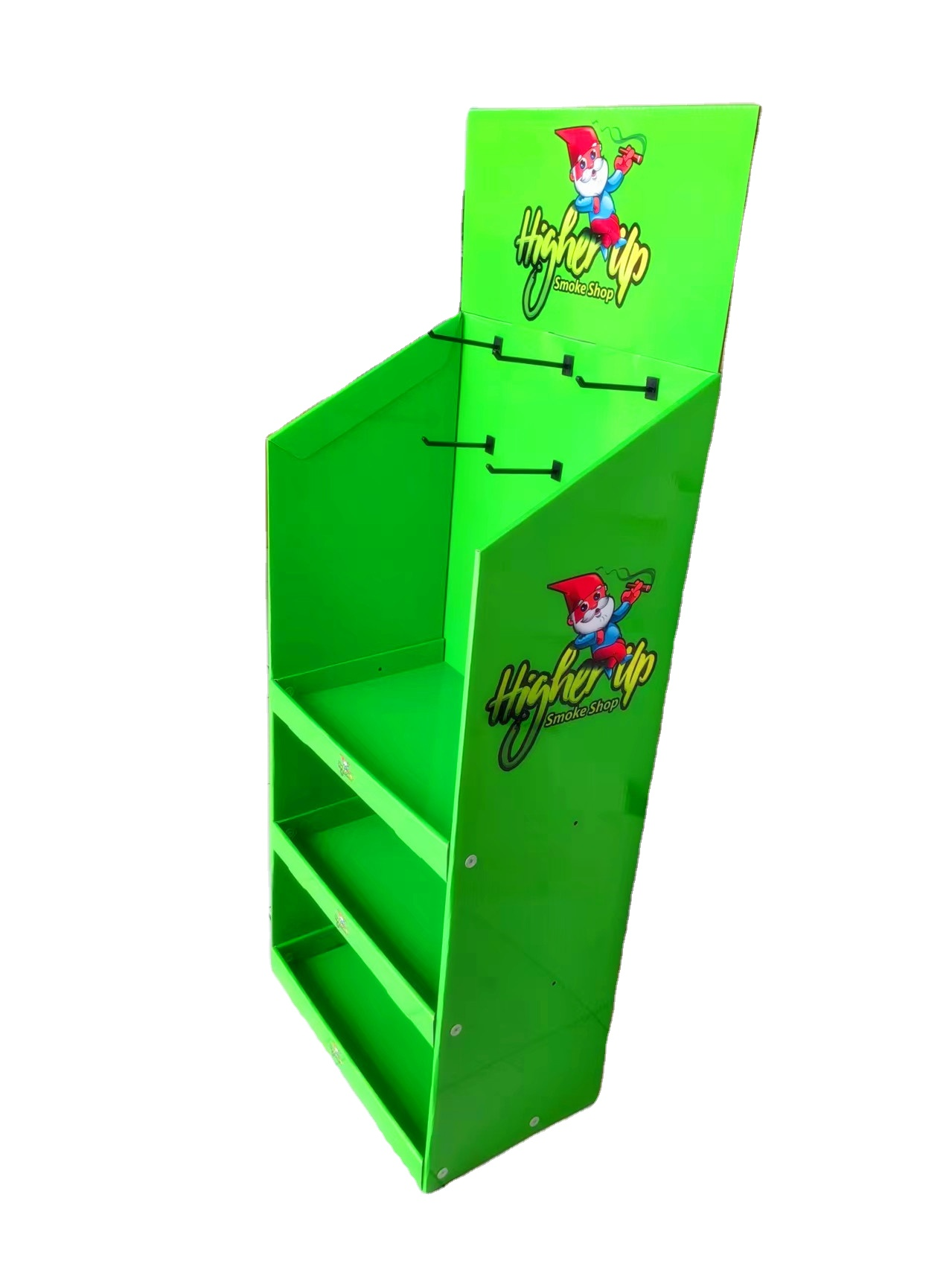 个性化定制环保可回收瓦楞纸板展示架商场超市零售店商品展示及推广