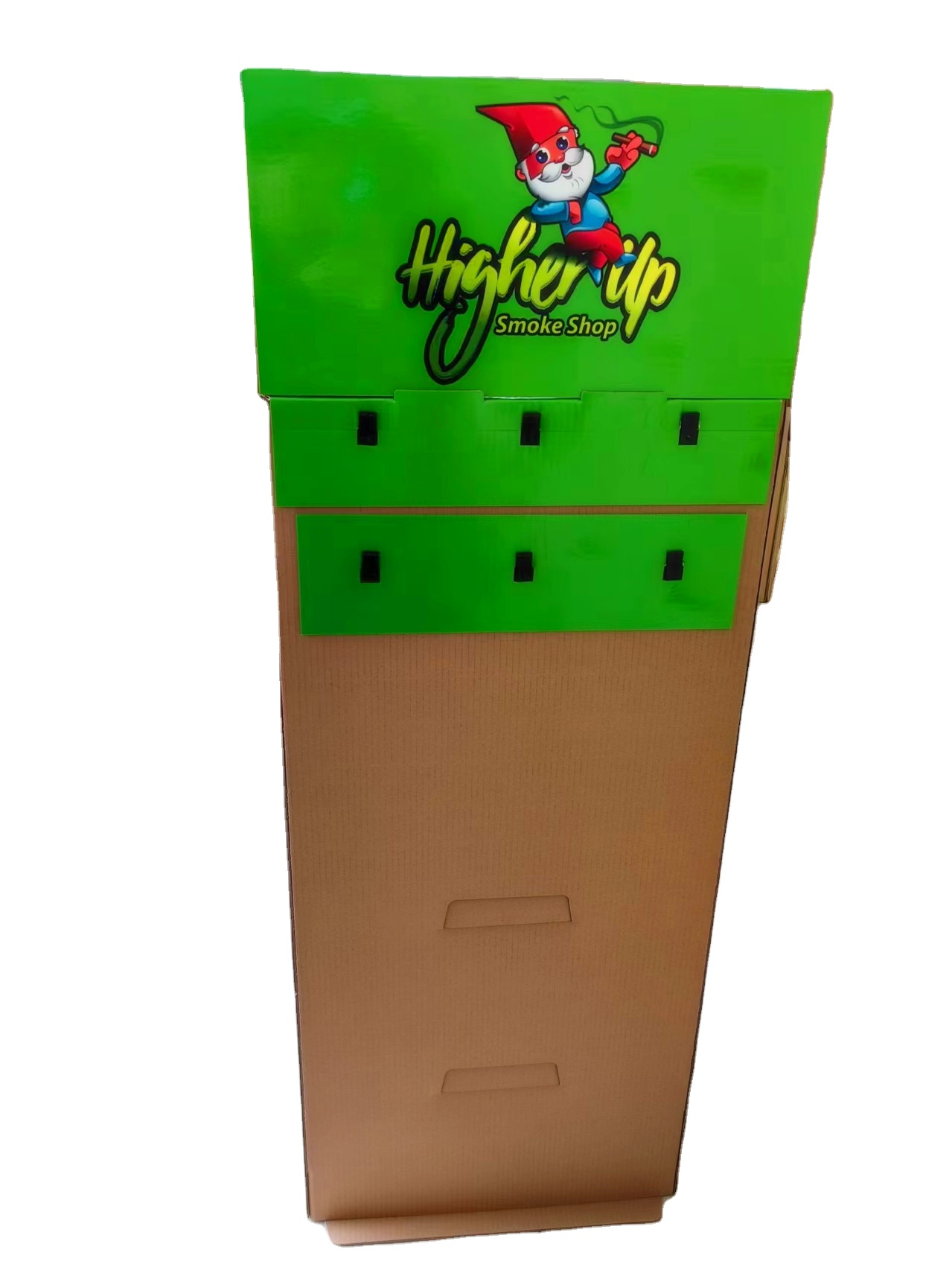 个性化定制环保可回收瓦楞纸板展示架商场超市零售店商品展示及推广