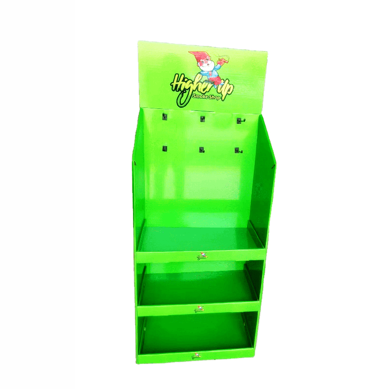 个性化定制环保可回收瓦楞纸板展示架商场超市零售店商品展示及推广