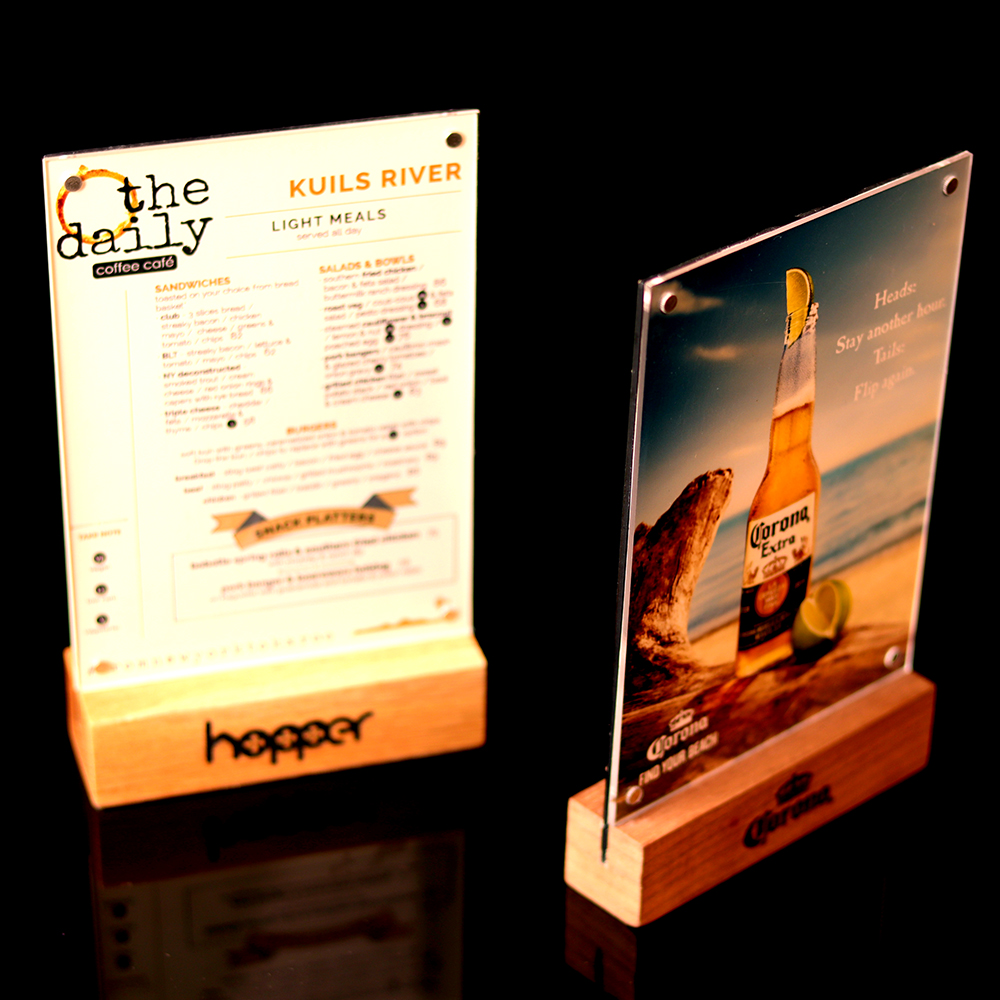 T型桌面亚克力餐牌台牌酒水广告牌定制印刷