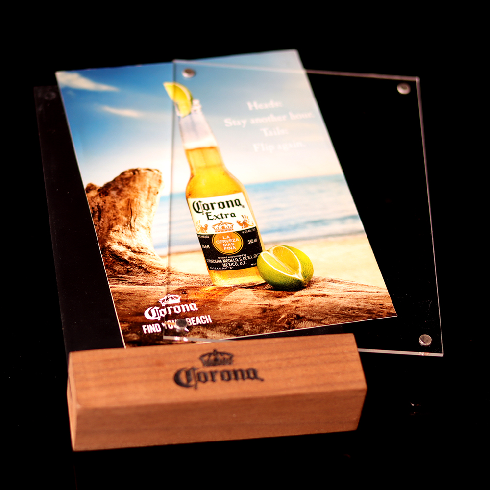 T型桌面亚克力餐牌台牌酒水广告牌定制印刷