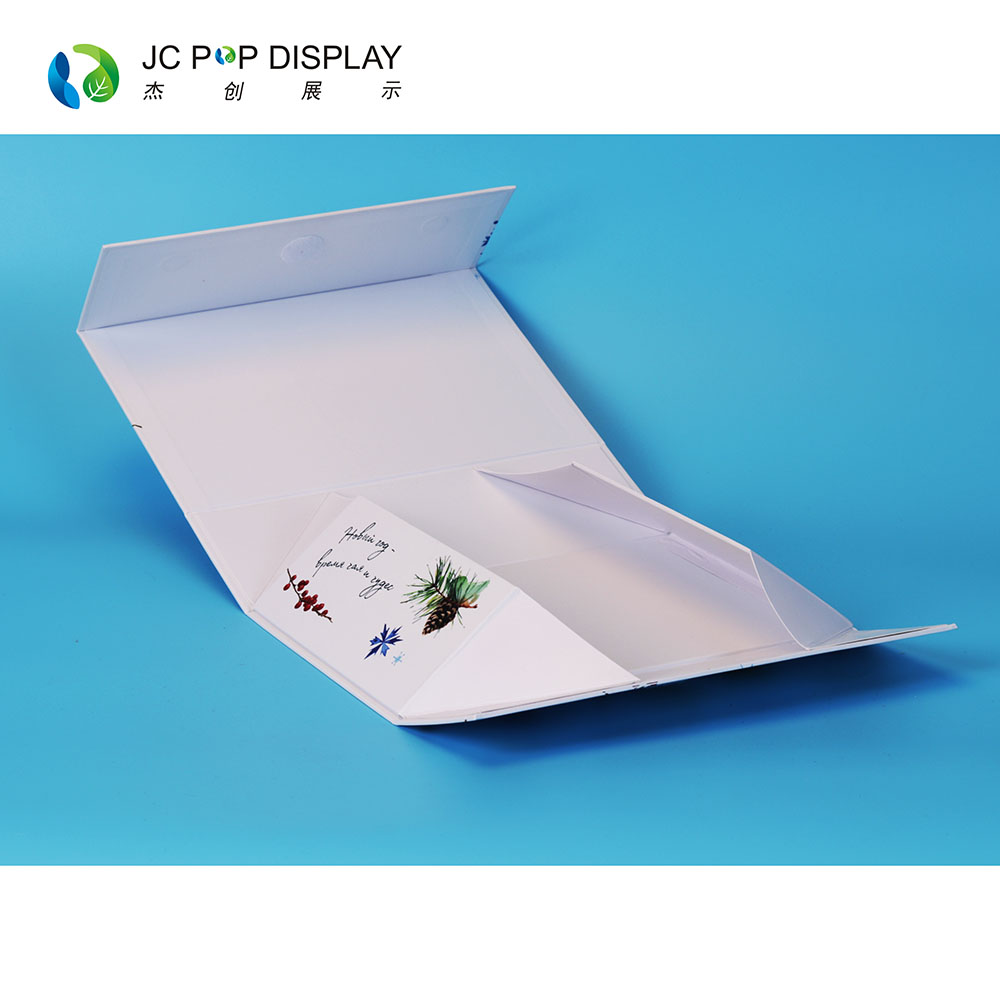 高端定制免费设计环保可回收硬纸板新生儿礼品磁封折叠包装盒