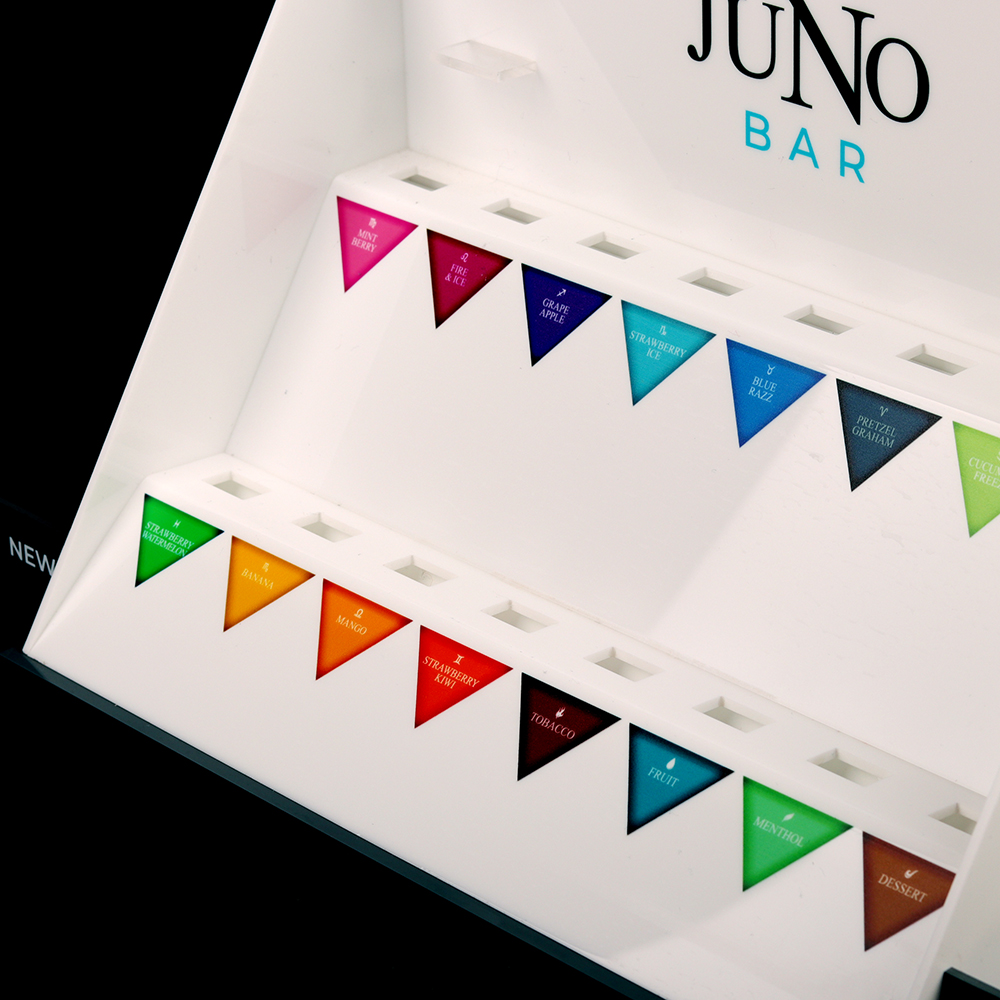 酒吧KTV桌面亚克力电子烟小展示架台面展示盒定制印刷