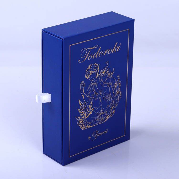 定制印刷深蓝色胸针别针徽章包装纸质抽屉礼盒 定制印刷深蓝色胸针别针徽章包装纸质抽屉礼盒