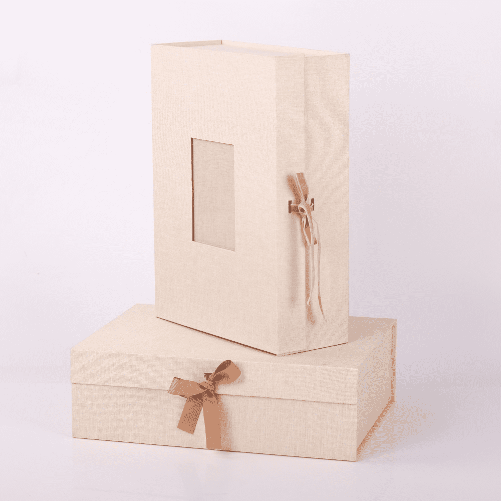 高端礼品包装市场麻布折叠盒已成新趋势奢华美观且可重复使用