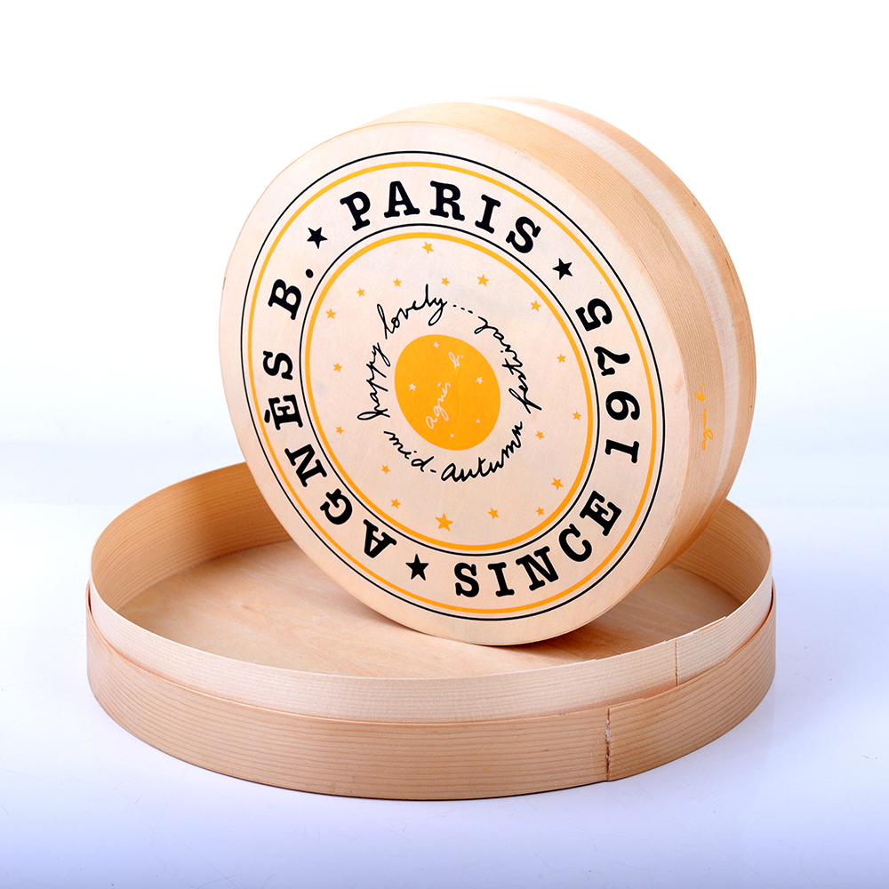 专业批量定制高档木制包装盒蛋糕糖果圆筒包装盒