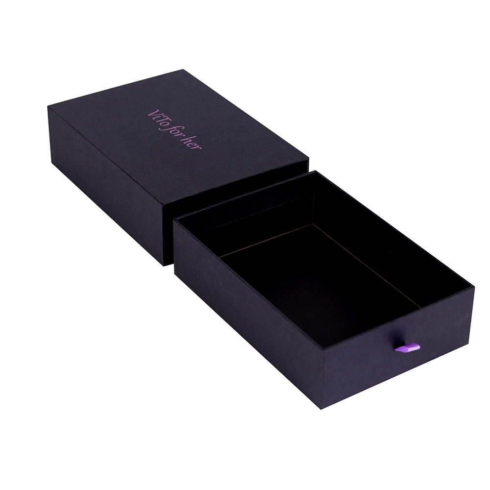 定制​黑色纸质包装盒豪华珠宝礼盒带丝带