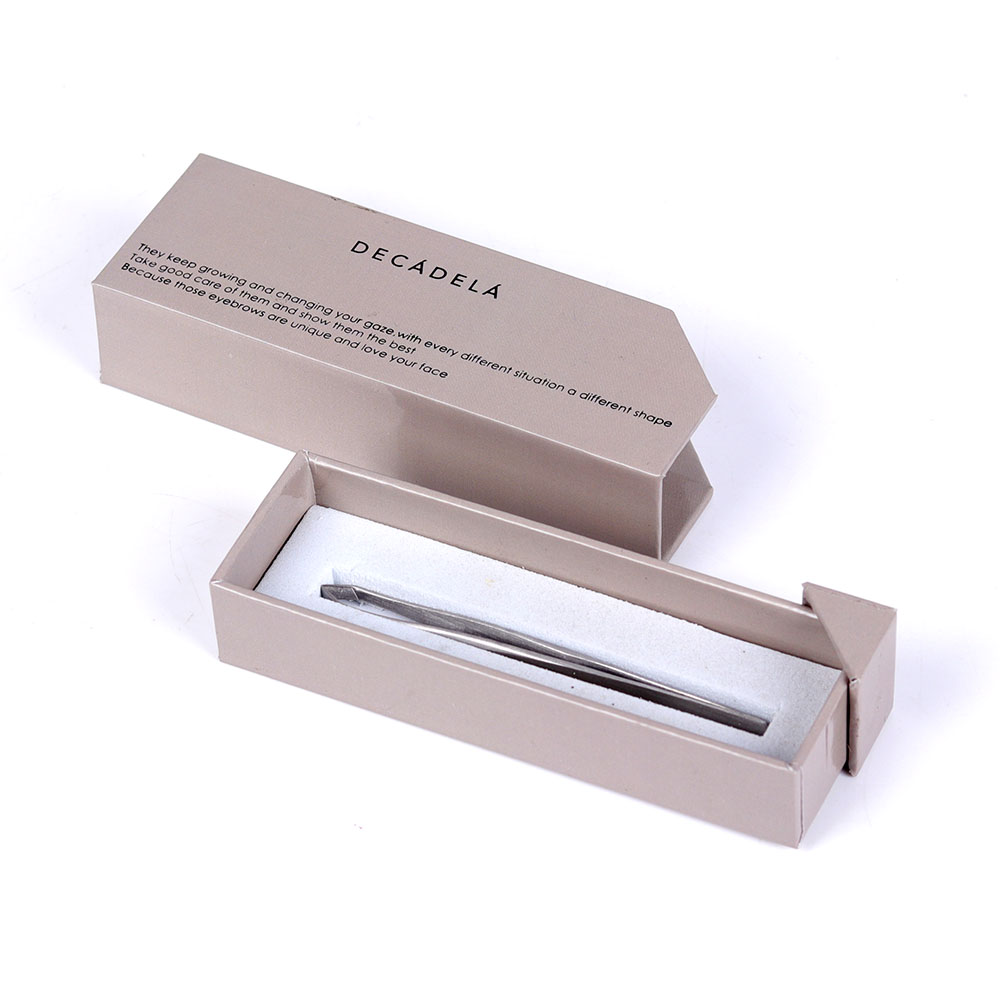 定制抽屉包装盒豪华镊子纸质包装盒带三角设计