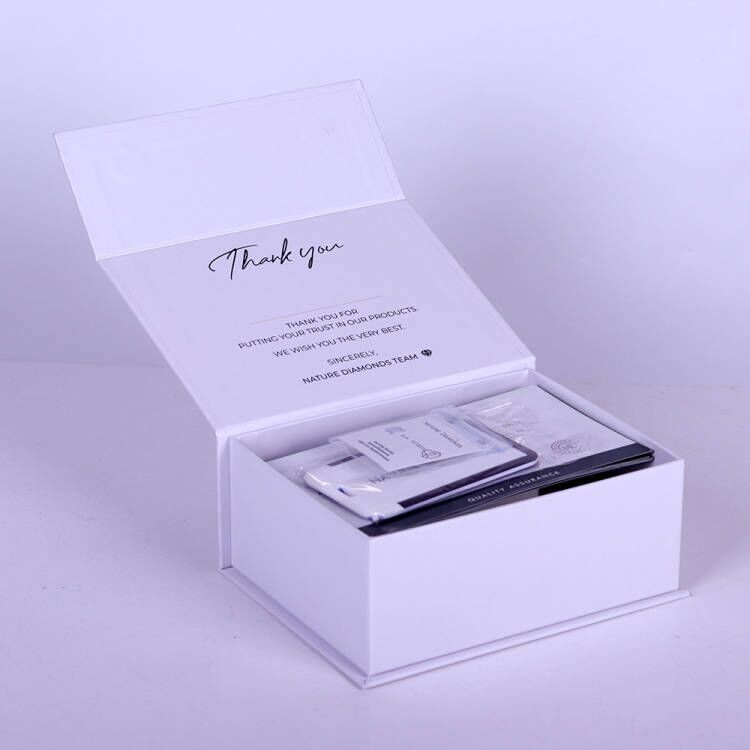 厂家批发定制豪华包装礼盒纯白色书型翻盖纸质礼盒