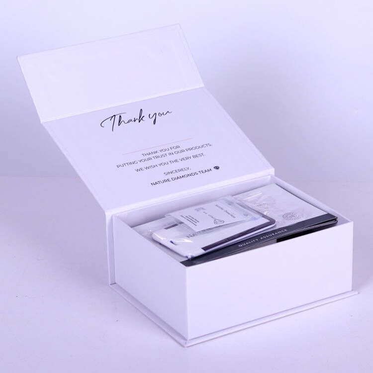 厂家批发定制豪华包装礼盒纯白色书型翻盖纸质礼盒