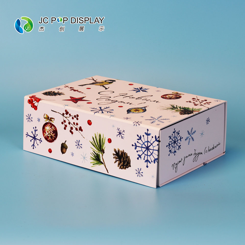 批量定制印刷最受欢迎的圣诞礼品包装盒儿童玩具温暖帽子手套围巾包装礼盒