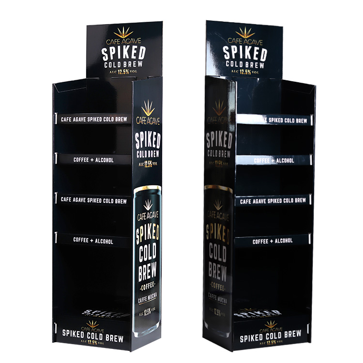 CAFE AGAVE咖啡龙舌兰冷萃酒落地式瓦楞纸展示架定制 CAFE AGAVE咖啡龙舌兰冷萃酒落地式瓦楞纸展示架定制