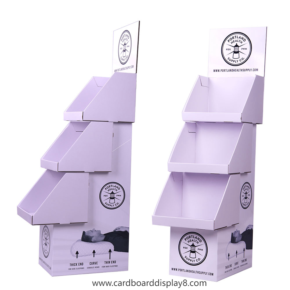 个性化品牌定制瓦楞纸落地展示架