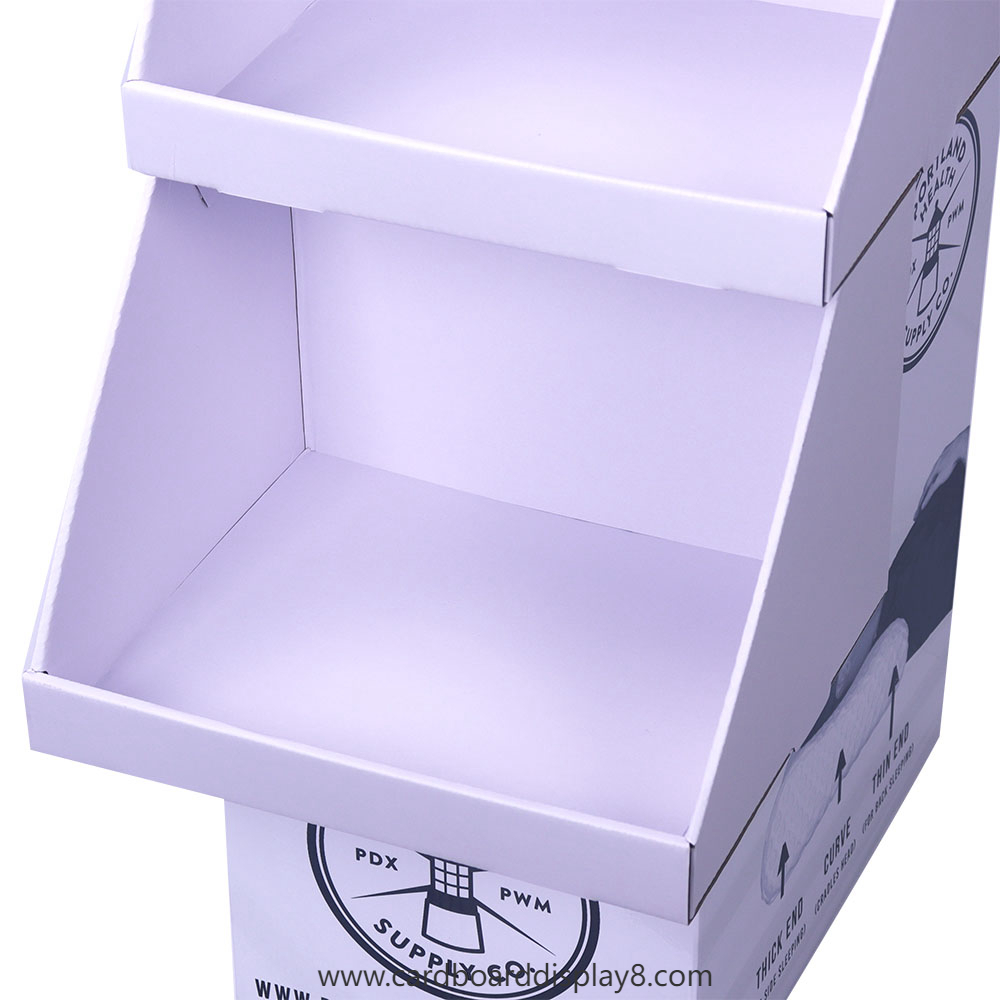 个性化品牌定制瓦楞纸落地展示架