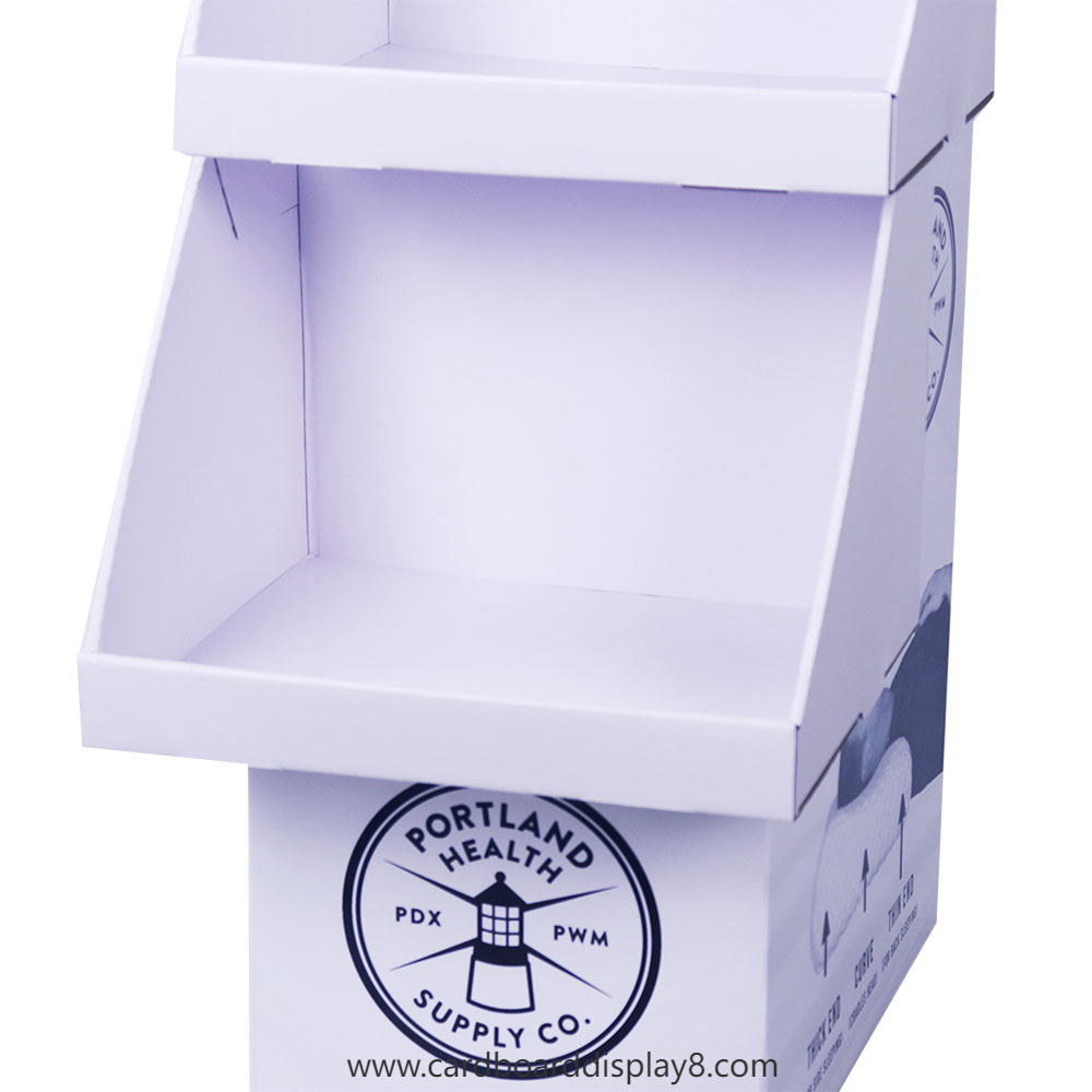 个性化品牌定制瓦楞纸落地展示架