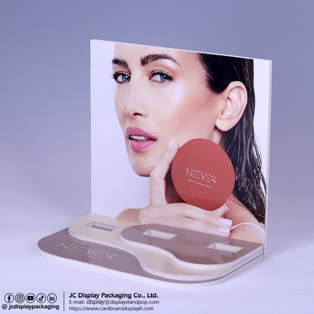 为西班牙NEVES品牌定制:让美妆魅力绽放的桌面展示盒 为西班牙NEVES品牌定制:让美妆魅力绽放的桌面展示盒