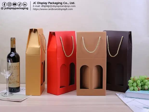 简约环保的红酒包装盒可定制款