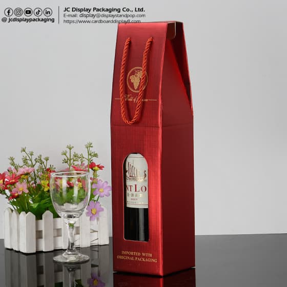 简约环保的红酒包装盒可定制款