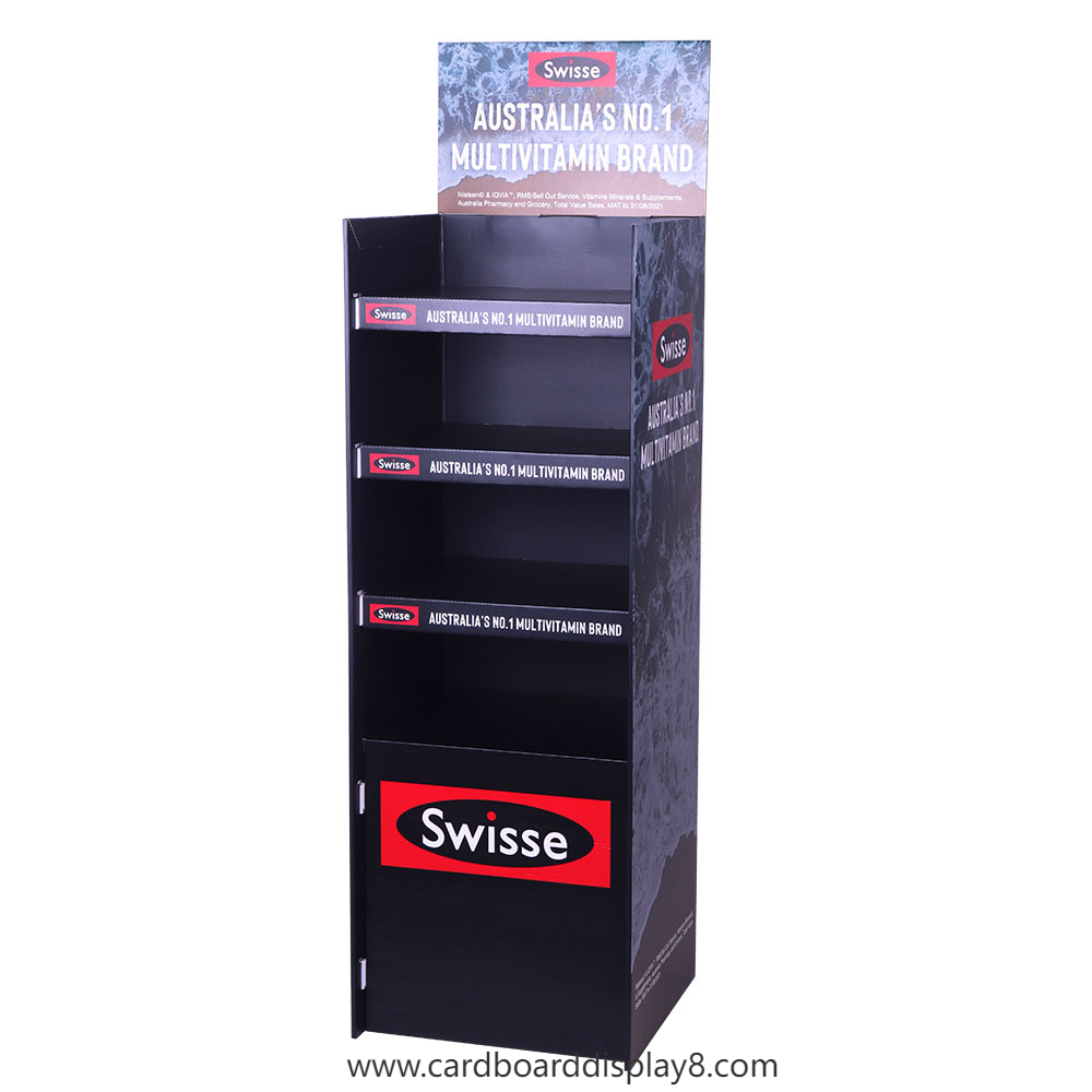 Swisse纸板纸板展示架供应商