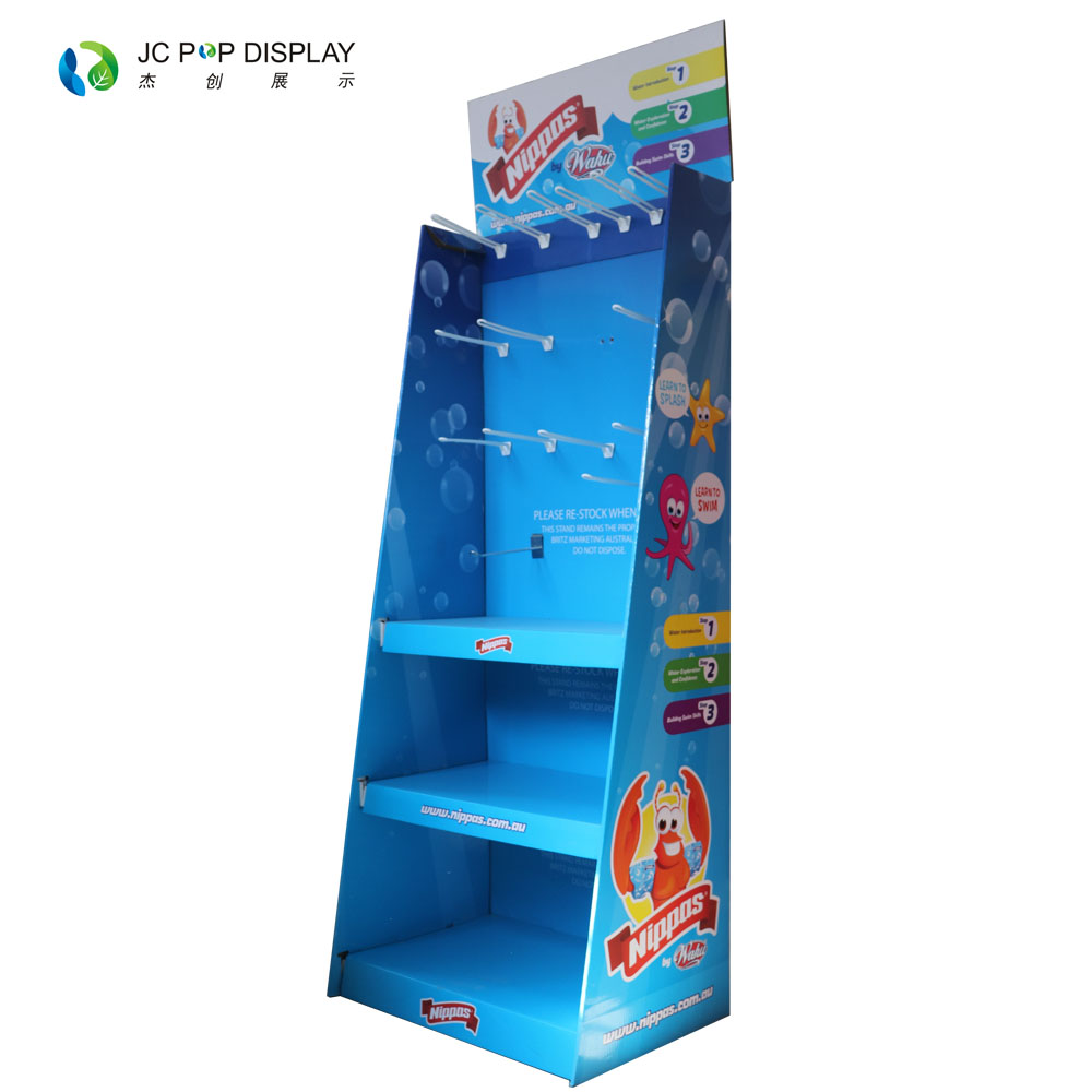 Nippos儿童刷类立式瓦楞纸展示架定制