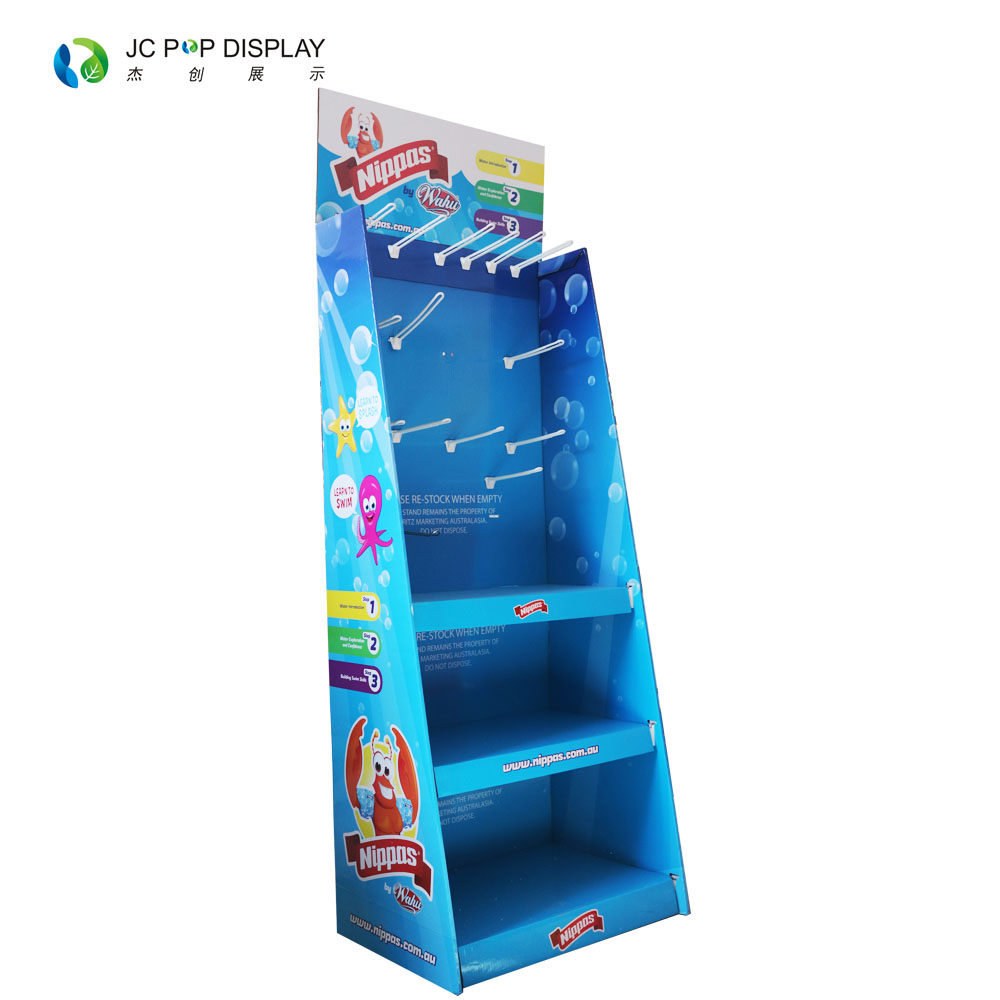 Nippos儿童刷类立式瓦楞纸展示架定制
