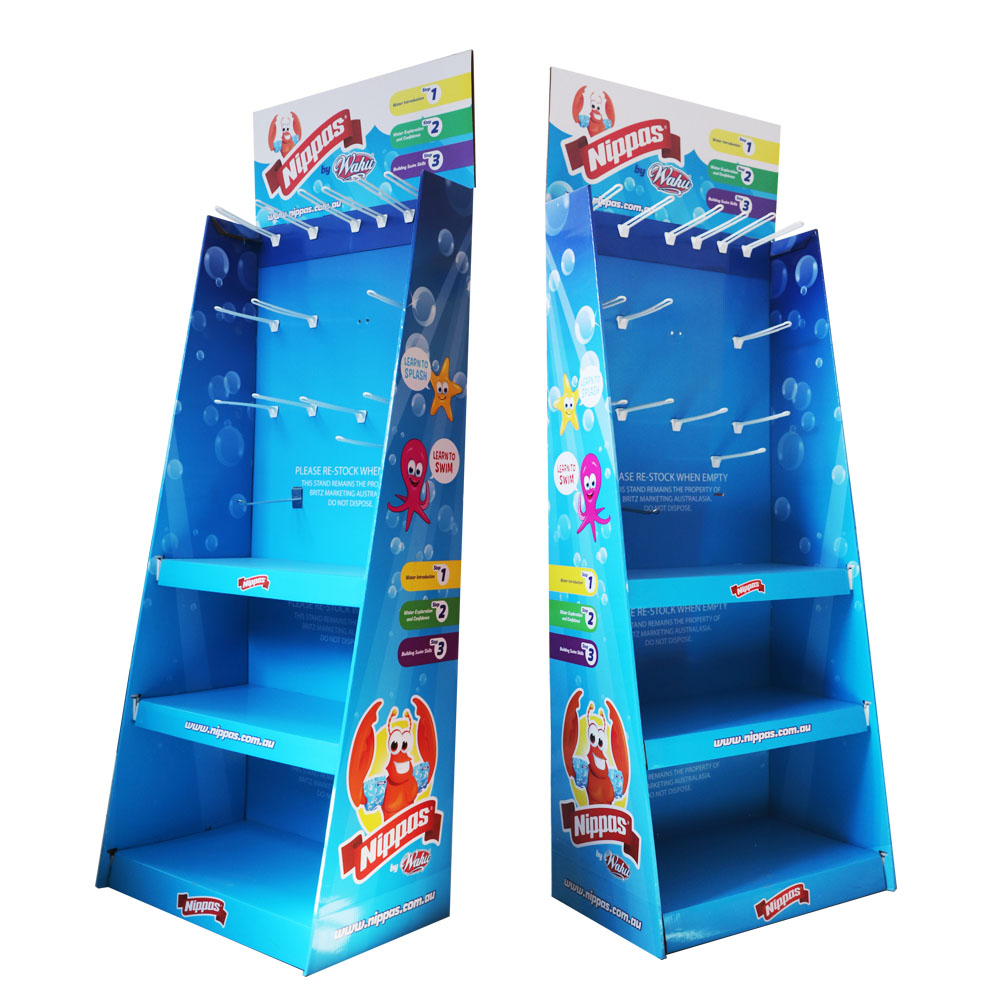 Nippos儿童刷类立式瓦楞纸展示架定制