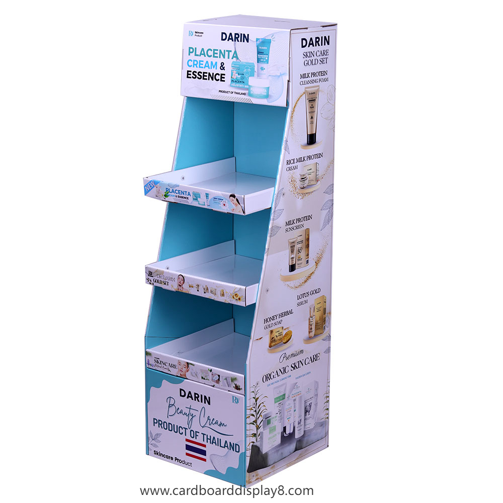 定制款DARIN品牌落地式瓦楞纸展示架