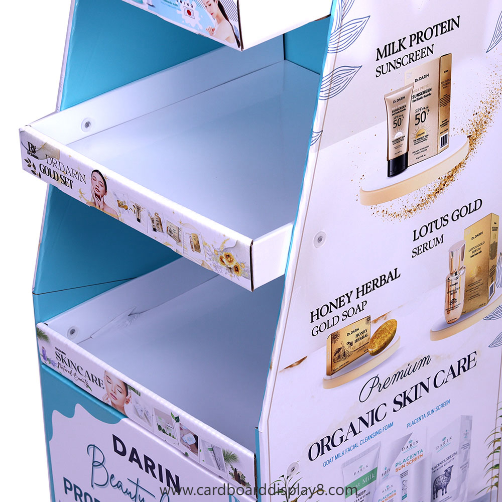 定制款DARIN品牌落地式瓦楞纸展示架