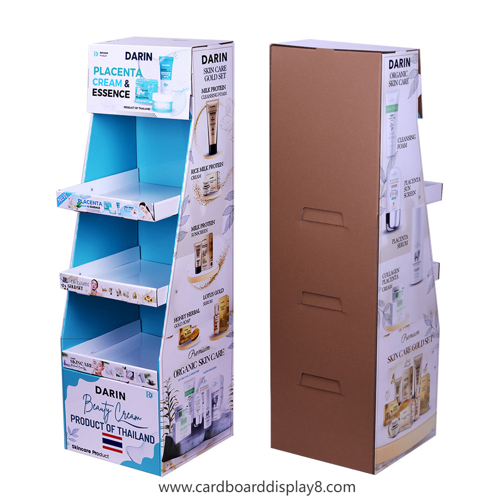 定制款DARIN品牌落地式瓦楞纸展示架