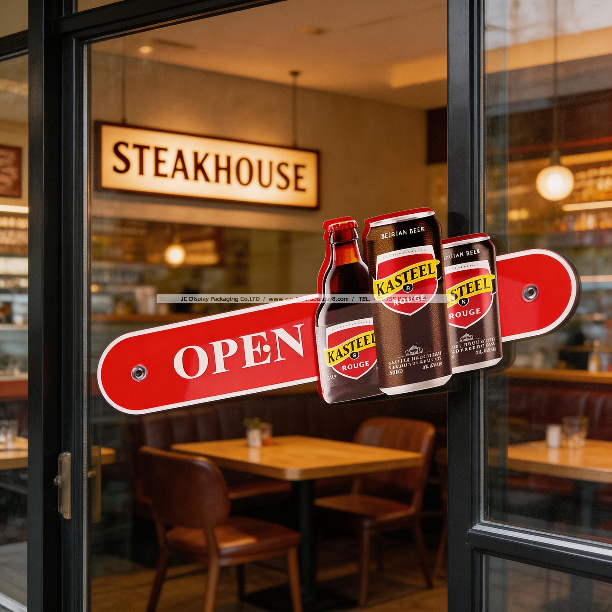 专业定制开门关门亚克力门牌工厂