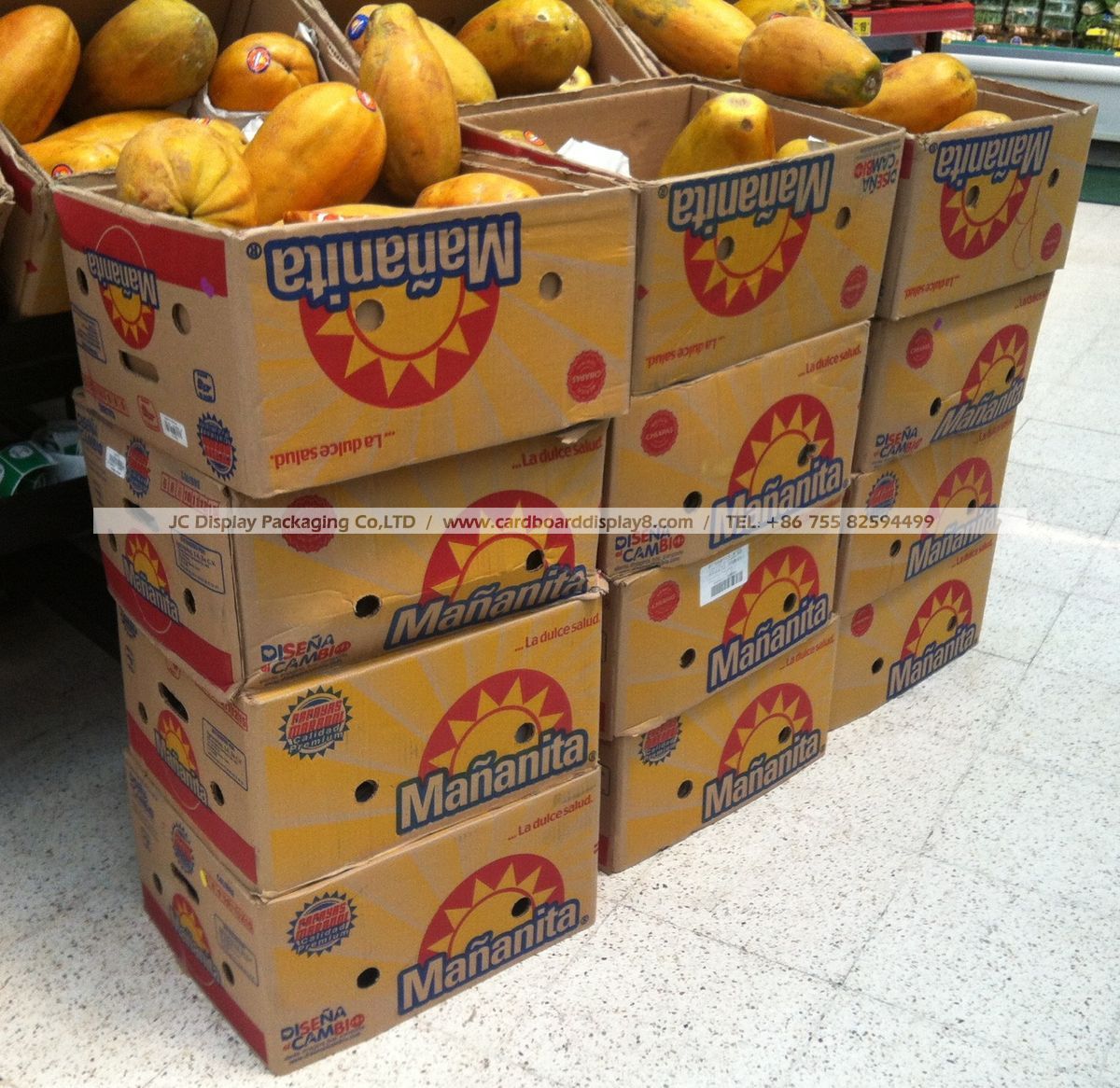 源头工厂专业定制商超纸堆盒