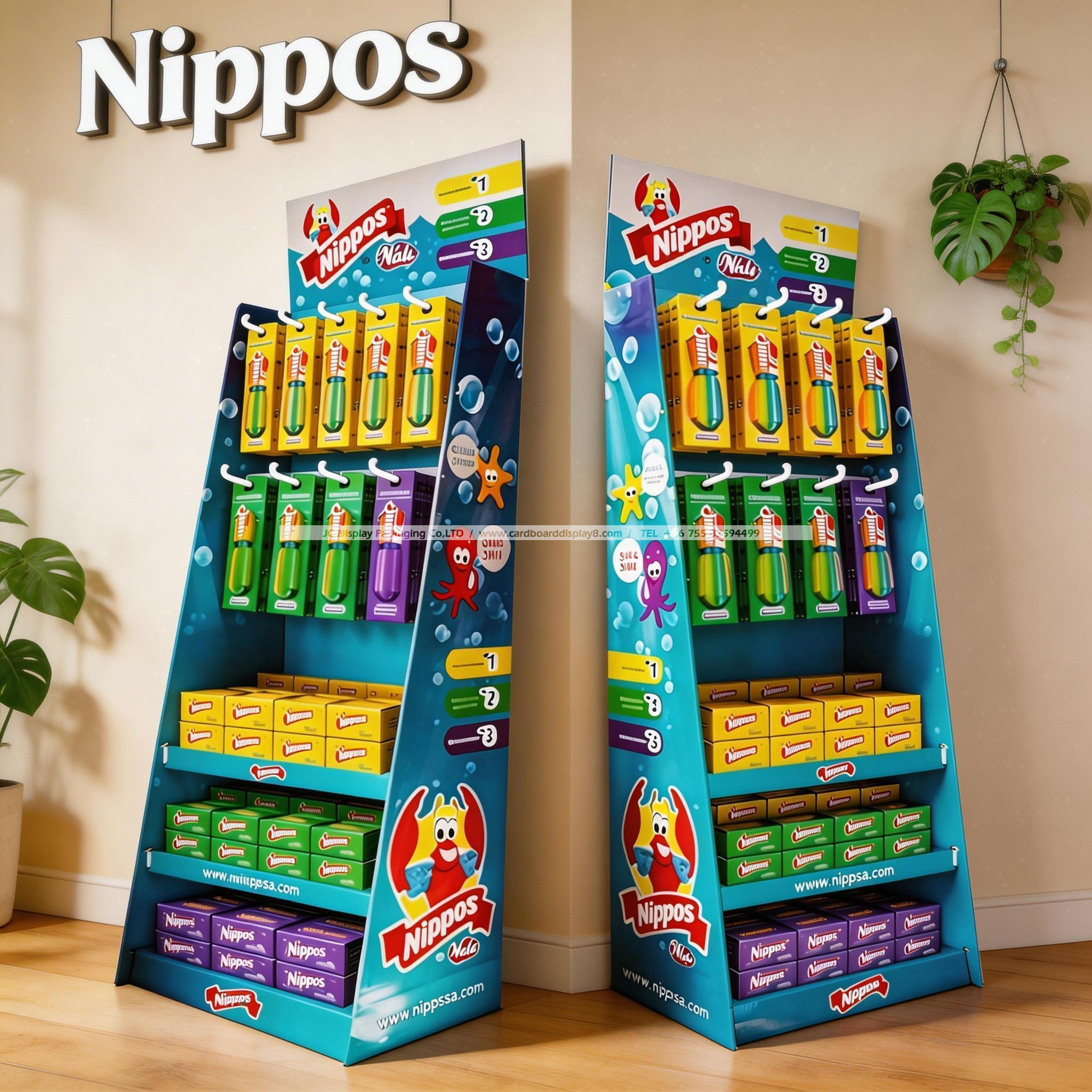 创新瓦楞纸展示架引领零售陈列新风尚——Nippos品牌焕新亮相(图1) 创新瓦楞纸展示架引领零售陈列新风尚——Nippos品牌焕新亮相(图1)