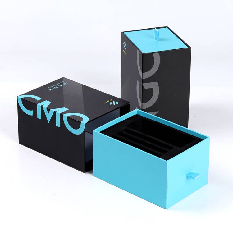 UV logo汽车用品包装纸质抽屉礼盒定制